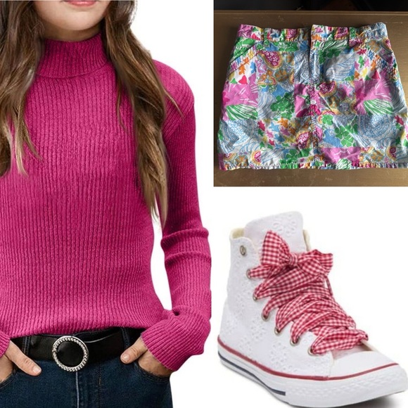 EUC. Girls 10. Lilly Pulitzer multicolor Patchwork “Callahan” Skort - Picture 8 of 8